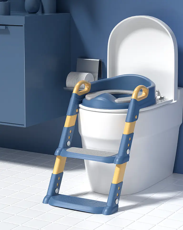 Детское сиденье для унитаза Safety Kids Childr Toilet Trainer с лестницей и ручками на стуле (00677) - фото 10