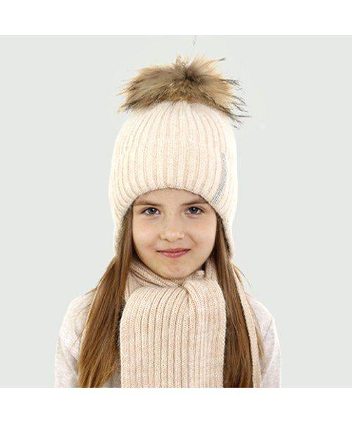Шапка детская Elf Шанталь р. 48 Бежевый (OK001772)