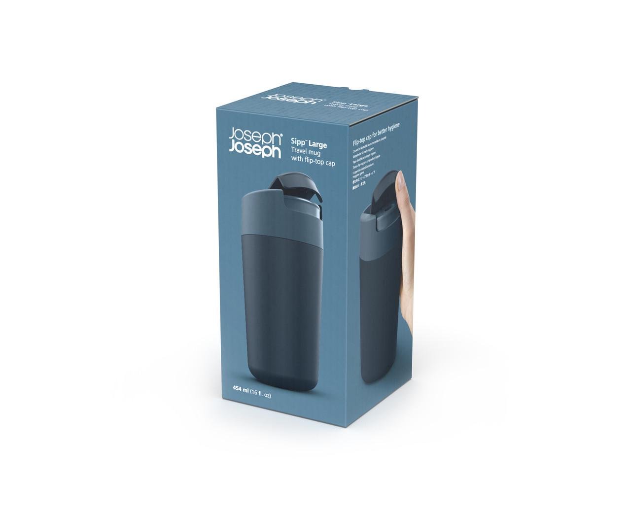 Кружка дорожная Joseph Joseph Sipp с гигиенической крышкой 454 мл (81132) - фото 4