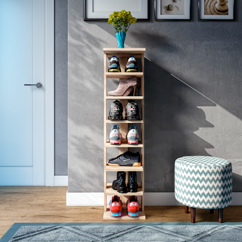 Подставка для обуви ДСП 1140х280х260 мм Дуб сонома (T-13) - фото 3 Подставка для обуви ДСП 1140х280х260 мм Дуб сонома (T-13) - фото 3