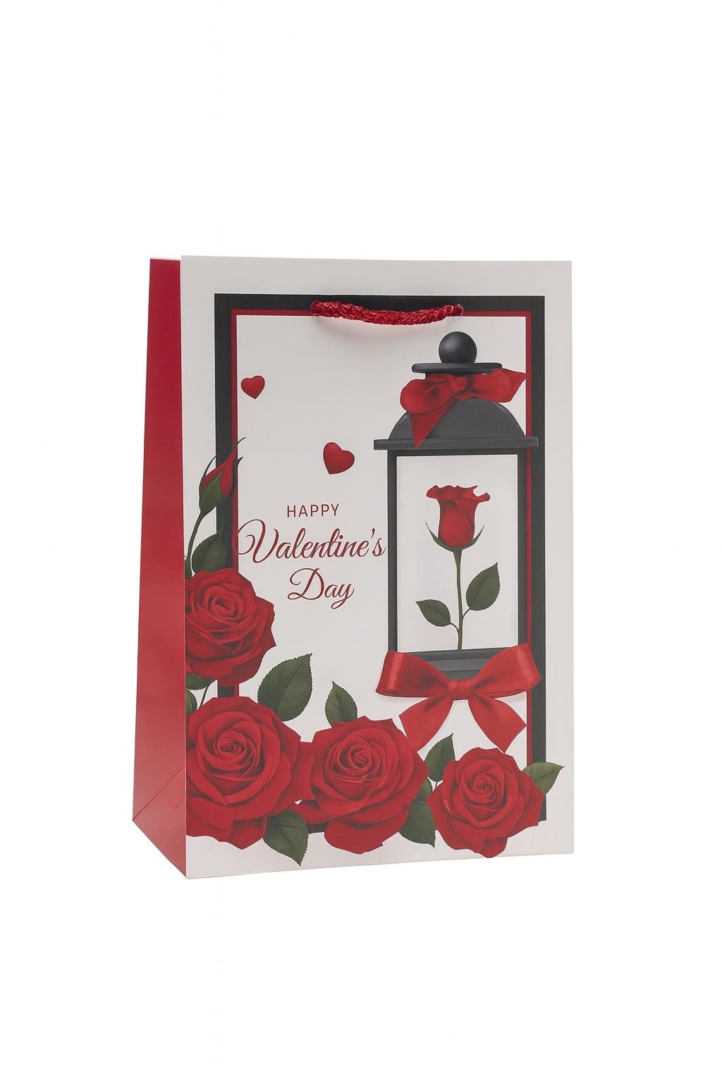 Пакет подарочный бумажный Valentine's Day L 30х41×5х12 см (R34572-L)