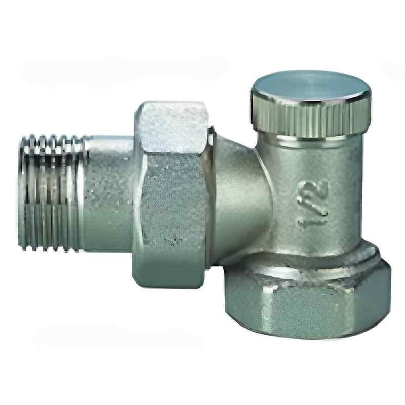 Кран радіаторний кутовий GF 1" ВН з накидною гайкою під ключ (61336) Кран радіаторний кутовий GF 1" ВН з накидною гайкою під ключ (61336)