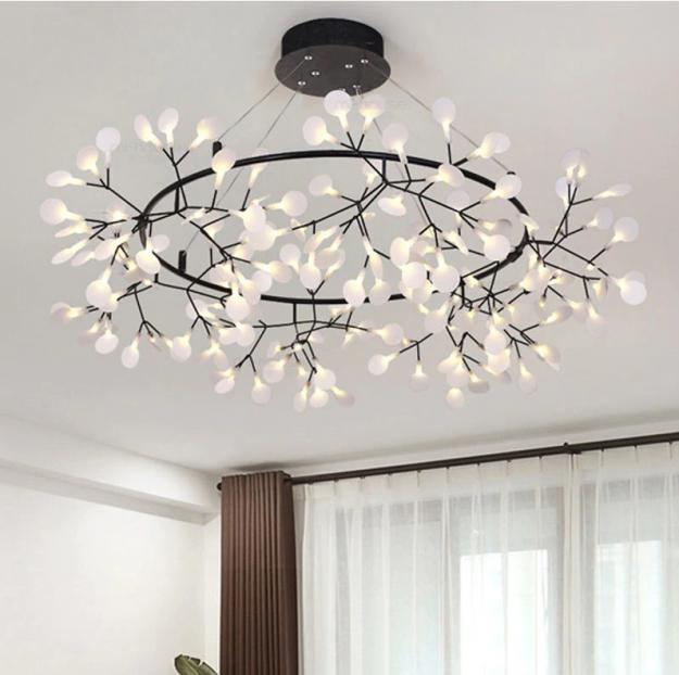 Люстра Petals LED D125/H30 Black (9316644)