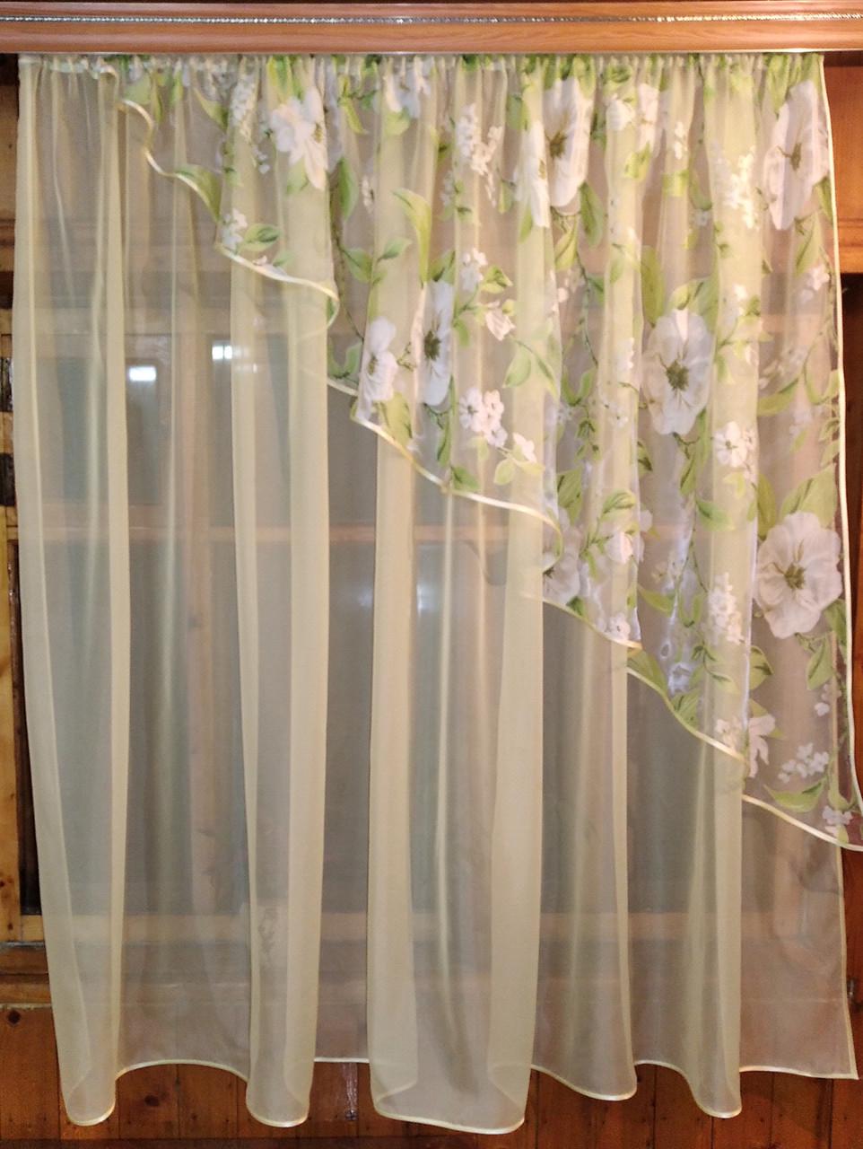 Тюль Фая права Місячний/Яблучний (1210047359)