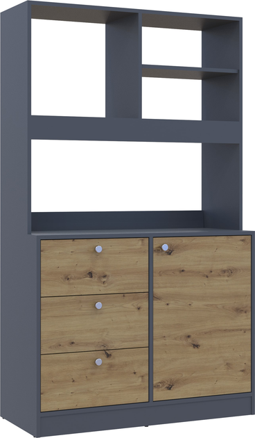 Кухня міні Doros Графіт/Дуб Евок (81359336) - фото 6 Кухня міні Doros Графіт/Дуб Евок (81359336) - фото 6