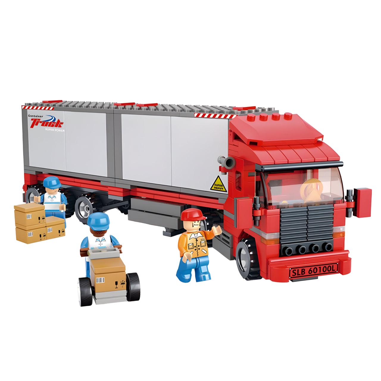 Конструктор Sluban Красный грузовик на 345 деталей (M38-B0338)