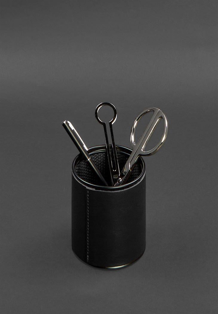 Набор настольный из натуральной кожи 1.0 Черный краст (A-027785) - фото 6 Набор настольный из натуральной кожи 1.0 Черный краст (A-027785) - фото 6