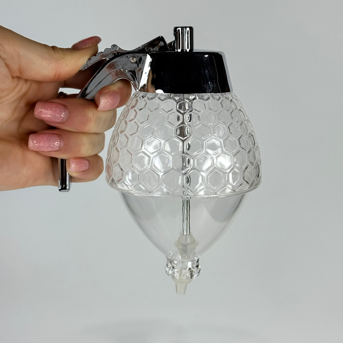 Дозатор для меду Honey Dispenser акриловий 200 мл Прозорий (D-48) - фото 7 Дозатор для меду Honey Dispenser акриловий 200 мл Прозорий (D-48) - фото 7