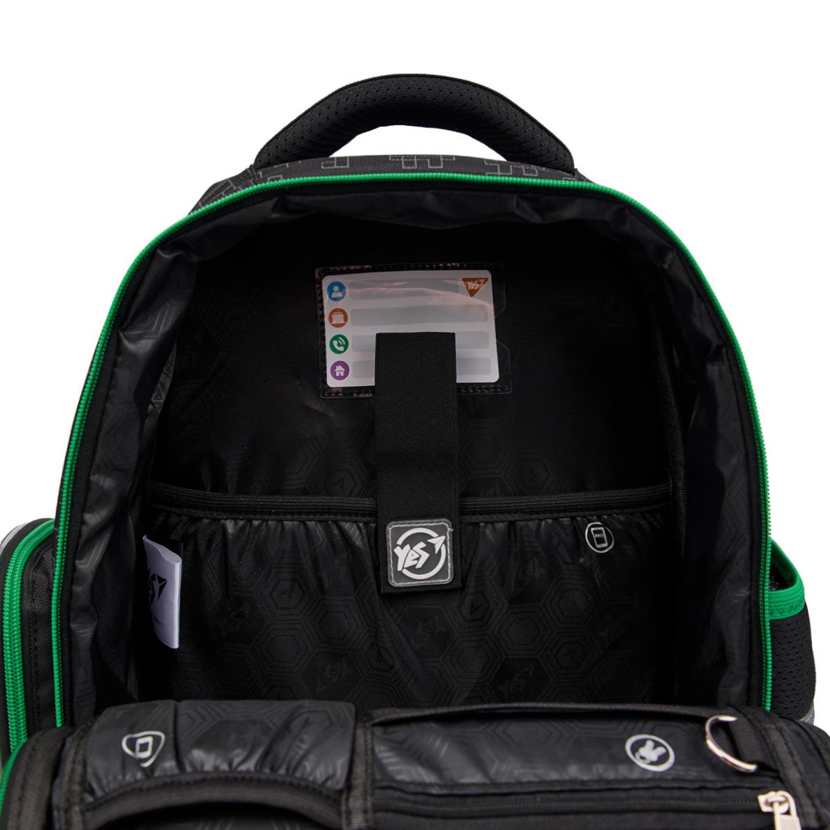 Школьный рюкзак полукаркасный YES Minecraft Time S-101 (559823) - фото 4 Школьный рюкзак полукаркасный YES Minecraft Time S-101 (559823) - фото 4