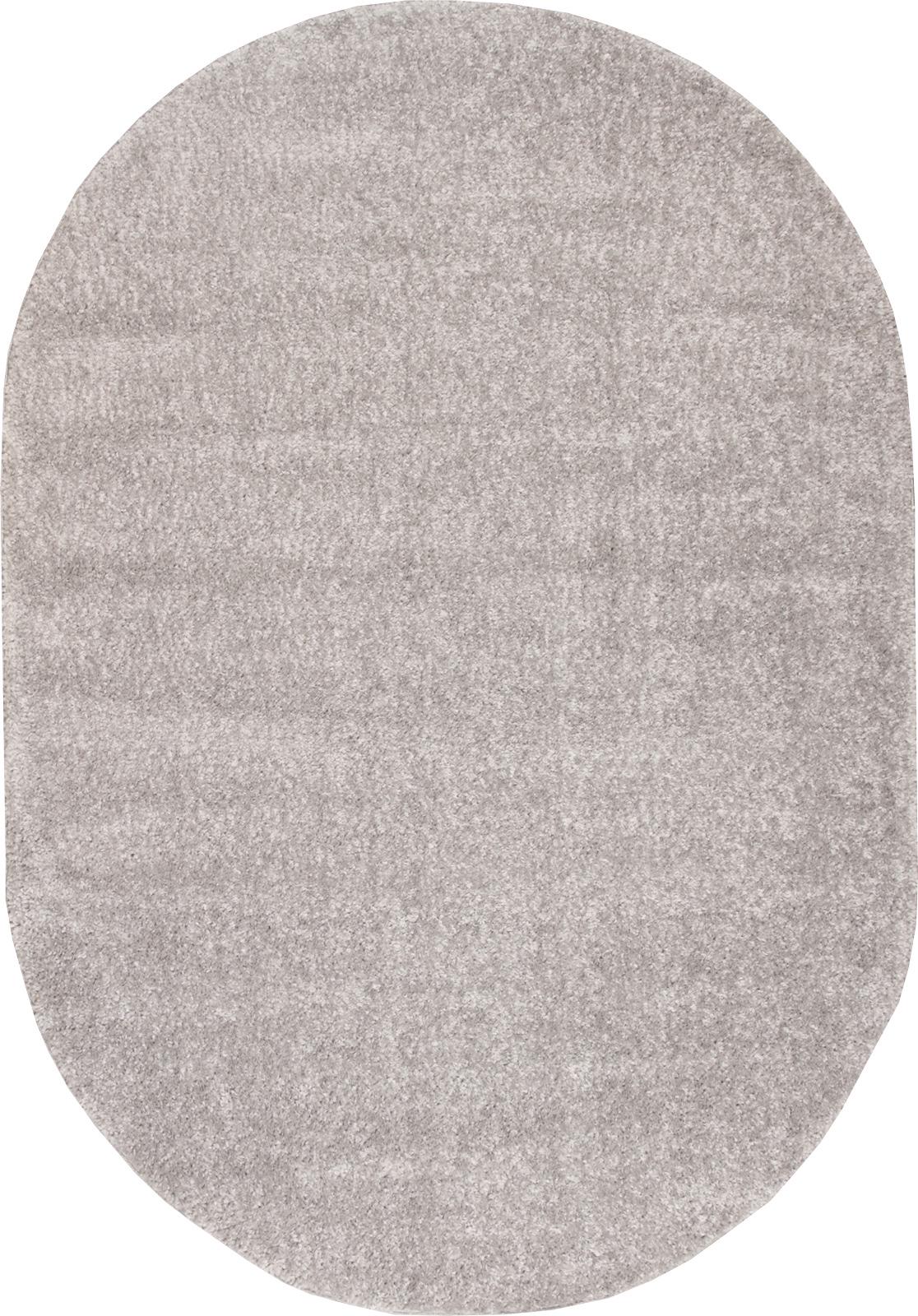 Ковер с длинным ворсом Royal Peru Class PX03A 0,8x1,5 м овальный Светло-серый (00-00010218)