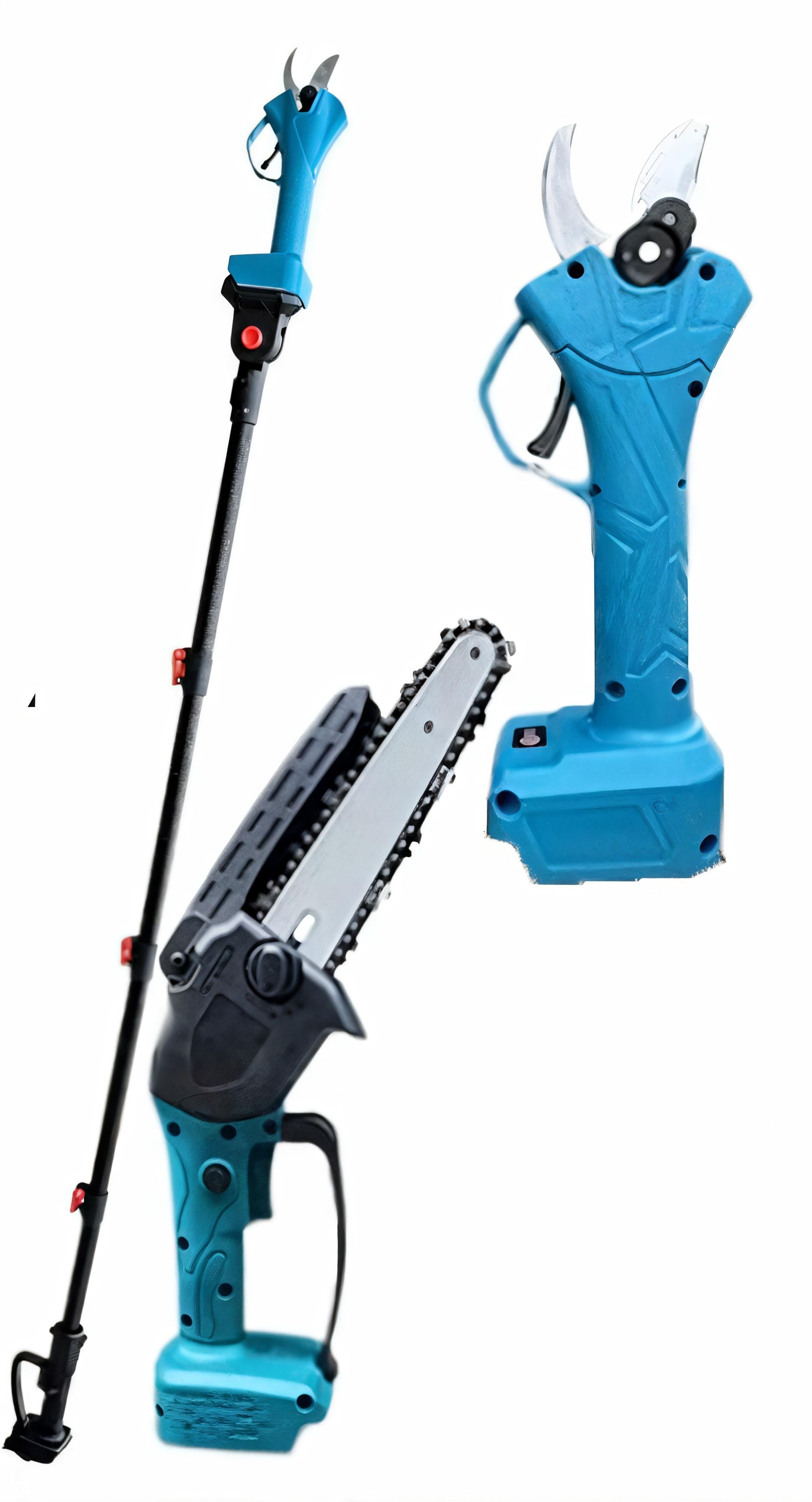 Набор электроинструментов аккумуляторный KRAFFTEC 48V/5AP секатор DUP270/пила DUC150Z/телескопическая штанга 2 м (25198626)