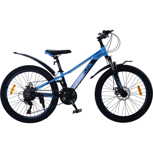 Велосипед Spark AIRCORE колеса 24" алюминиевая рама 11" Голубой с темно-синим (000239175)