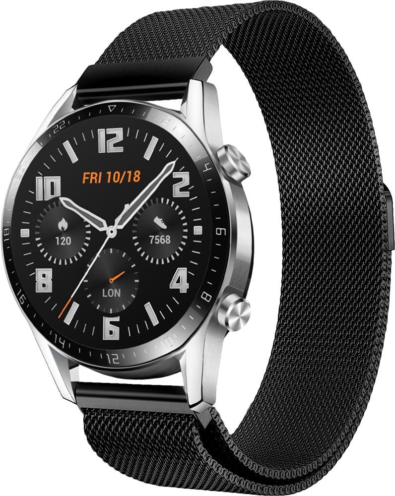 Ремінець Міланська петля Milano Huawei Watch GT/GT2 Black (19341) Ремінець Міланська петля Milano Huawei Watch GT/GT2 Black (19341)