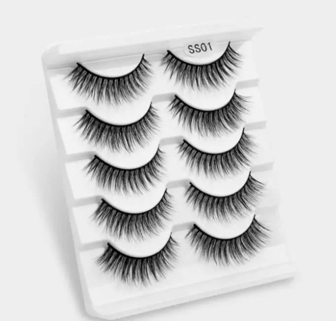 Набор многоразовых ресниц 5 пар (S001)