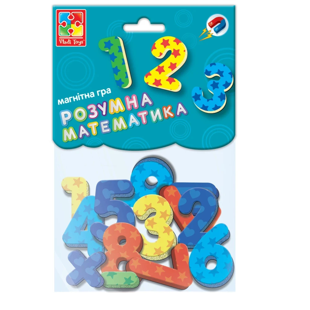 Гра магнітна Vladi Toys Цифри та геометричні фігури (VT5900-01)