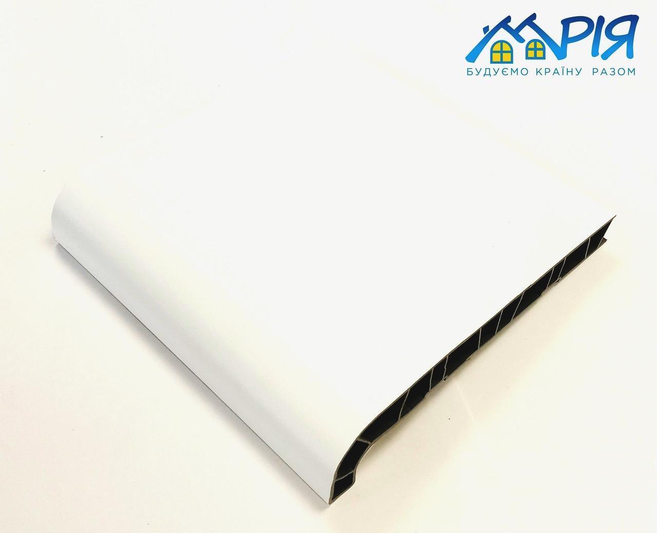 Підвіконня Fachmann Mriya ПВХ 570 мм Білий сатин - фото 2 Підвіконня Fachmann Mriya ПВХ 570 мм Білий сатин - фото 2