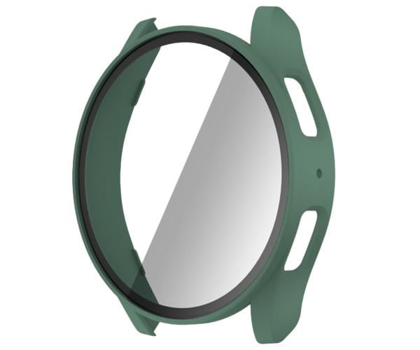 Чехол с защитным стеклом Protective Cover with Glass для Samsung Galaxy Watch 7 44 мм Темно-зеленый