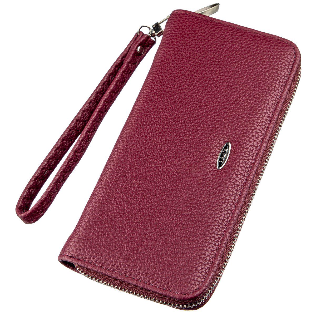 Кошелек женский Kivi-wallet 19019 кожа Бордовый
