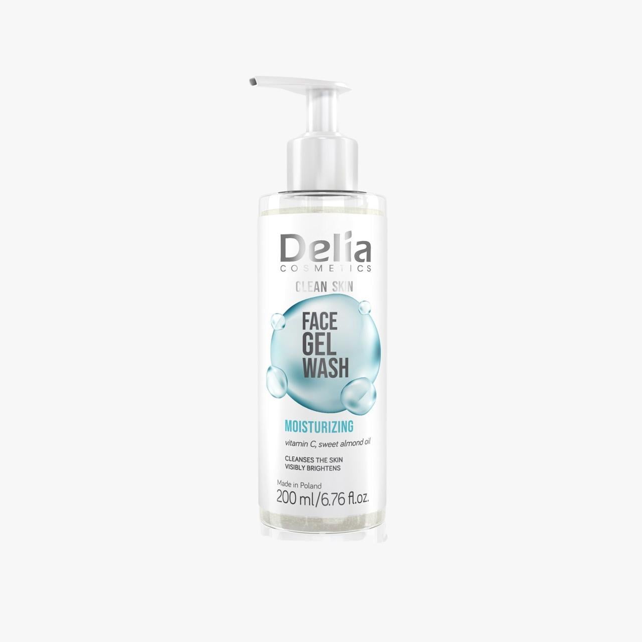 Гель для вмивання з вітаміном С зволожуючий Delia Cosmetics Clean Skin 200 мл (2266786217)