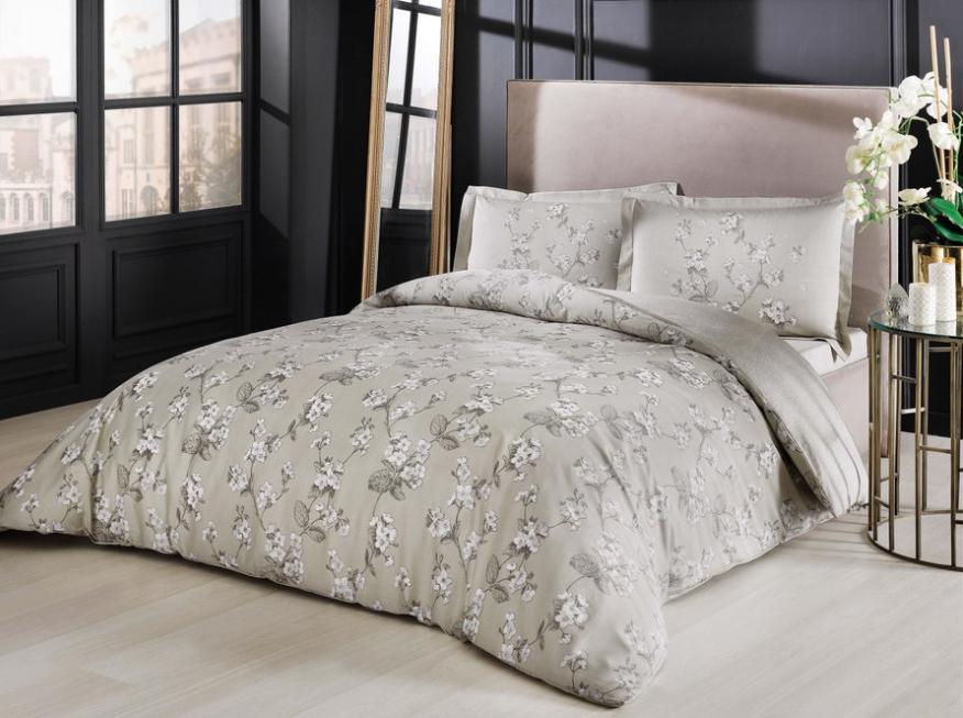 Постільна білизна Tac Lennie V04-tas сатин Сірий