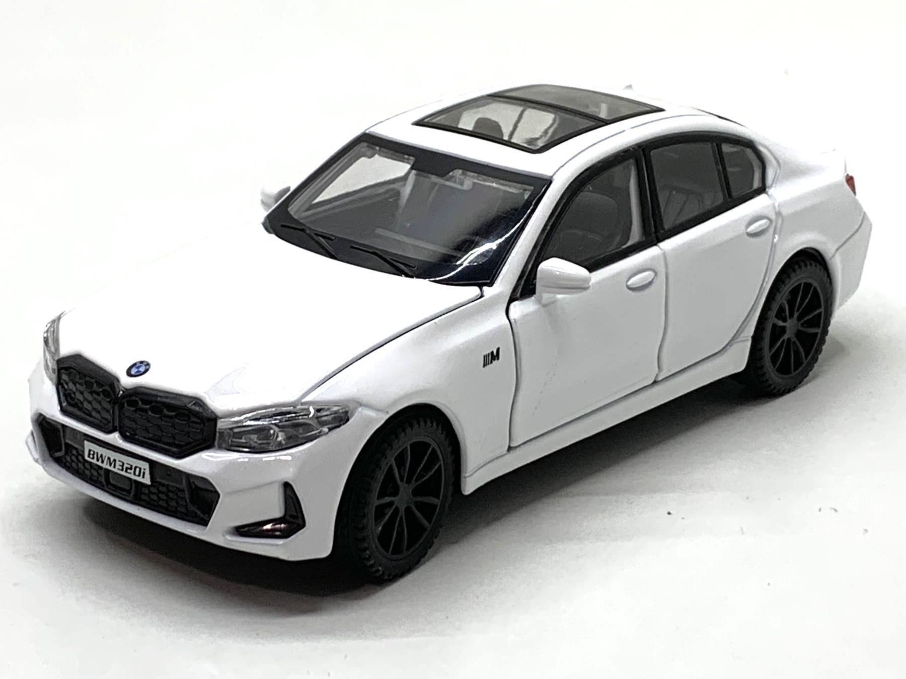 Машина TK Union Group BMW M3 металлопластик 1:32 звук/свет/инерция Белый (ТК-10105) - фото 2