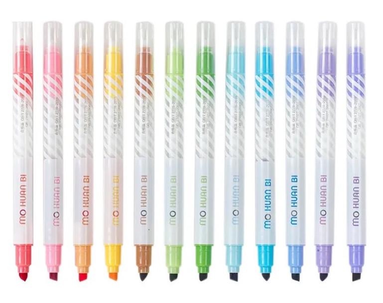 Набір маркерів текстовиділячів двосторонніх Josef Otten 12 кольорів - фото 3 Набір маркерів текстовиділячів двосторонніх Josef Otten 12 кольорів - фото 3