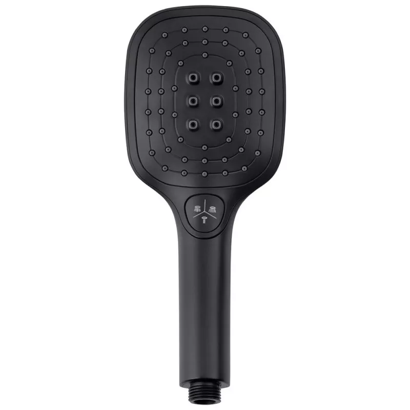 Лейка для душа Kroner Edelstahl Kubus SCH700 d 120 мм прямоугольная Черный (CV031196)