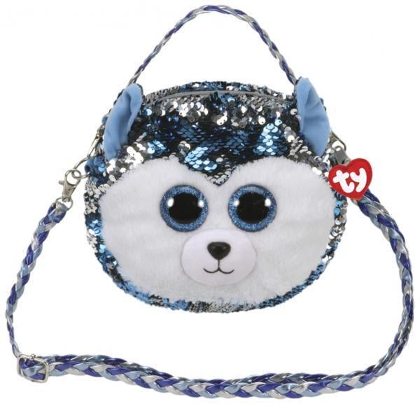 М'яка іграшка сумочка TY Fashion Хаски Slush 20х16 см (95125)