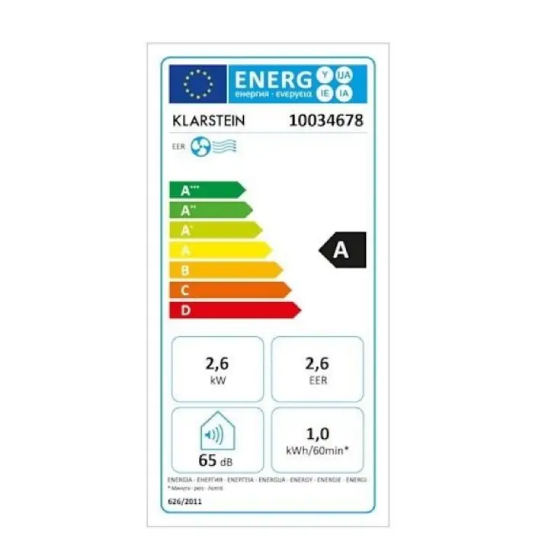 Мобильный кондиционер Klarstein Metrobreeze Miami 9000BTU - фото 8 Мобильный кондиционер Klarstein Metrobreeze Miami 9000BTU - фото 8