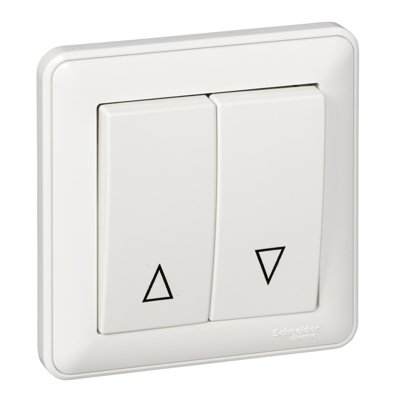 Выключатель для жалюзи двухклавишный Schneider Electric W59 Слоновая кость (VS416-253-28)