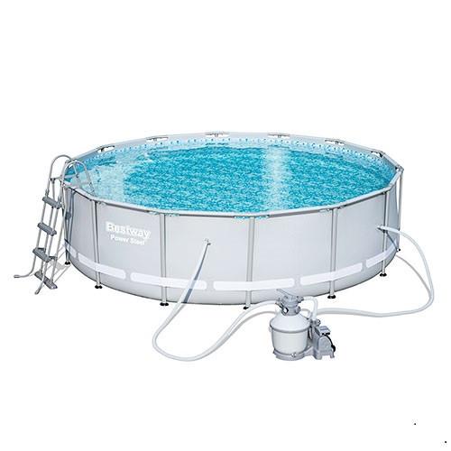 Бассейн каркасный BestWay с песочным фильтр-насосом 427х107 см (56644)