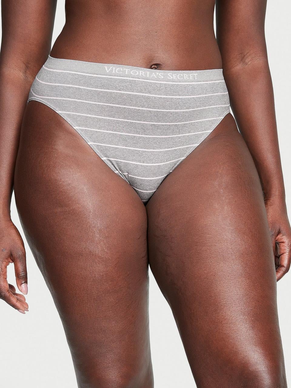 Трусики женские Victoria's Secret Seamless High-Leg Brief XS Серый (7114439124693)