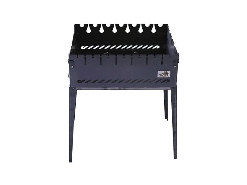 Мангал розкладний Smoke House Case 6 420х300х300 мм на 6 шампурів Чорний (27860564) - фото 2 Мангал розкладний Smoke House Case 6 420х300х300 мм на 6 шампурів Чорний (27860564) - фото 2
