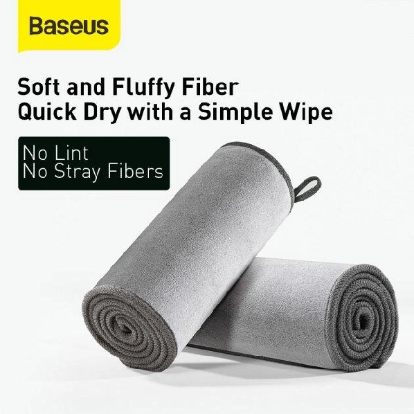 Тряпка для авто Baseus Easy life car washing towel 40x40 см 2 шт. Grey (29917) - фото 5