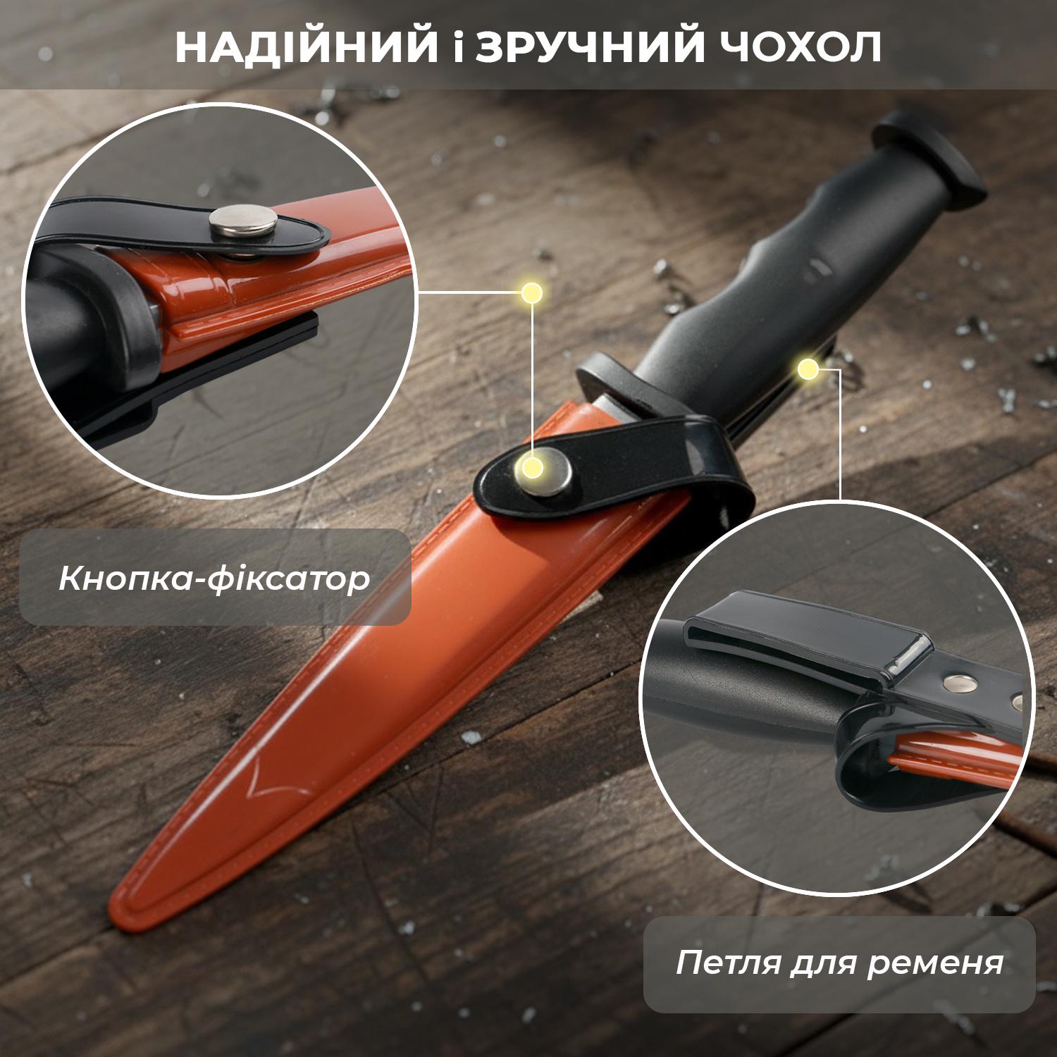 Кинжал для тренировок страйкбола Univerza макет резиновый с чехлом Черный - фото 4 Кинжал для тренировок страйкбола Univerza макет резиновый с чехлом Черный - фото 4