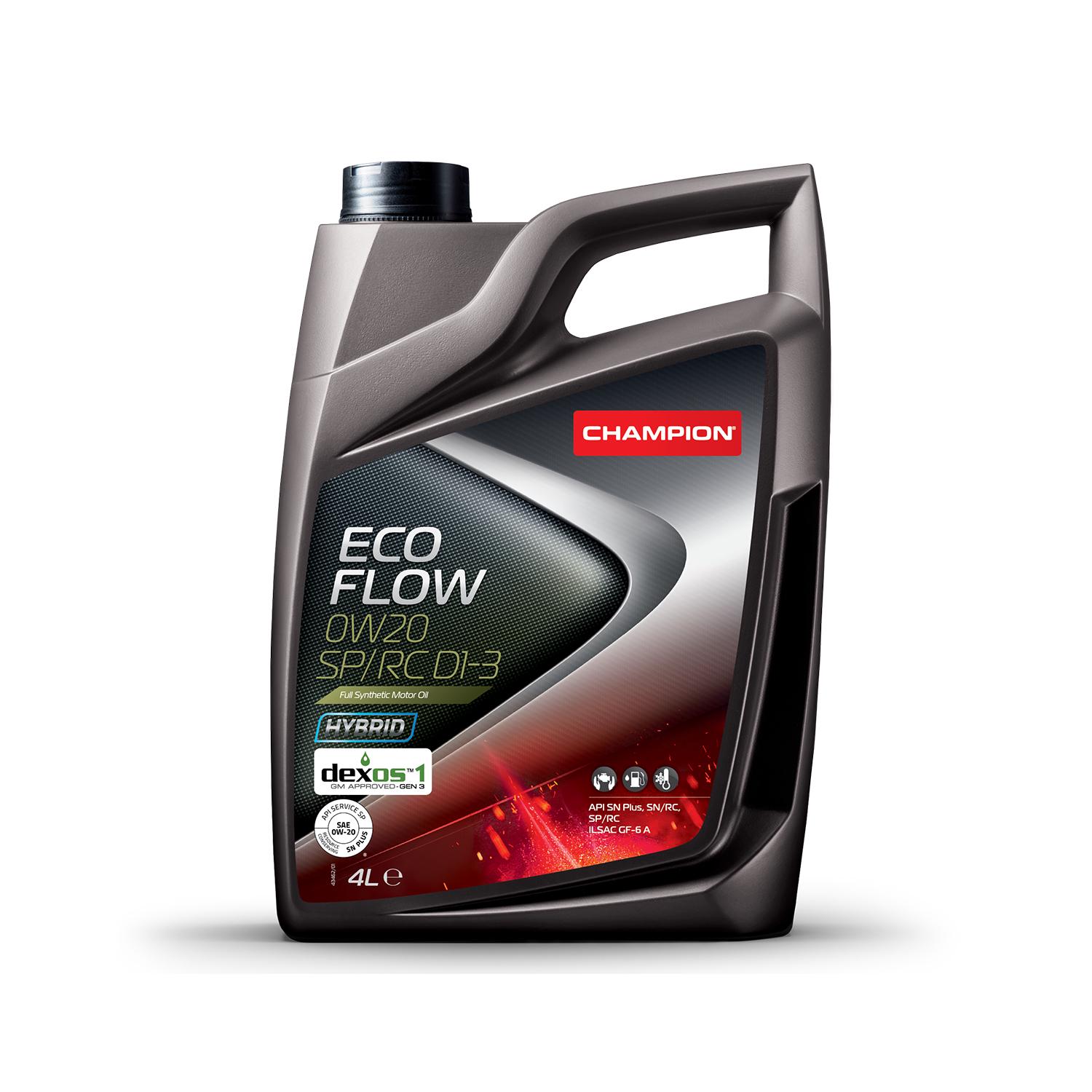 Олива моторна Champion ECO FLOW 0W20 SP/RC D1-3 4 л