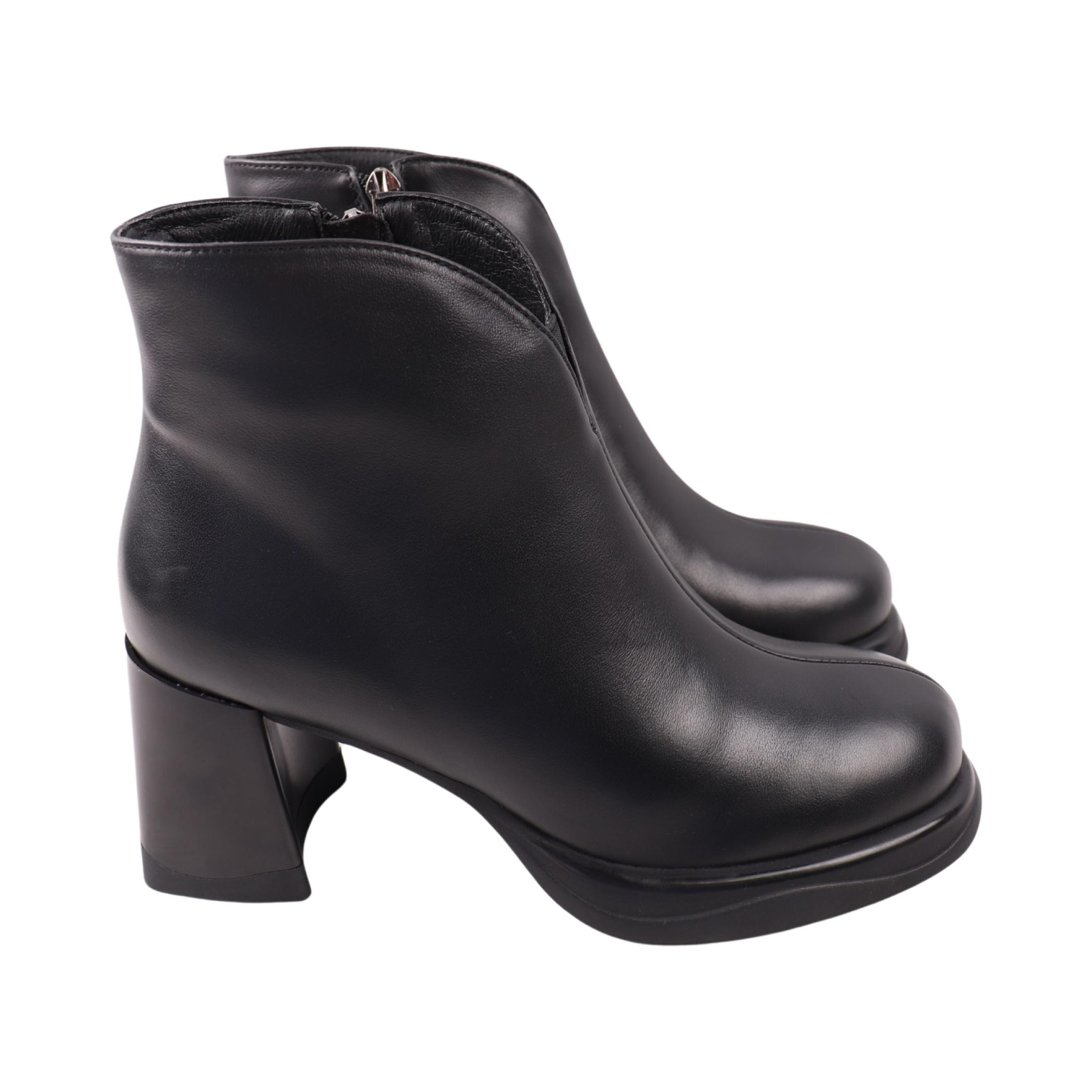 Ботильоны женские Melanda натуральная кожа р. 40 Черный (249-23DH)