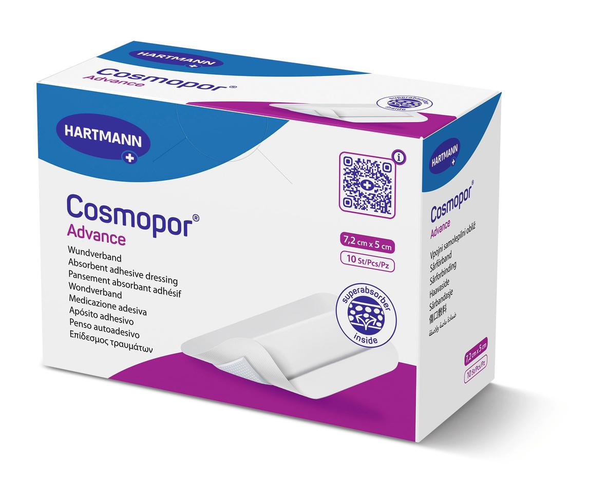 Повязка пластырная стерильная Cosmopor advance 7,2х5 см 1 шт.