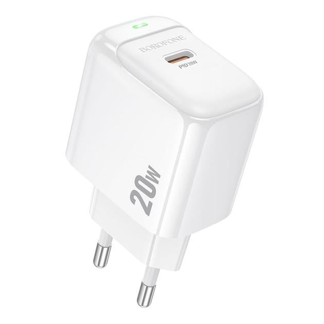 Зарядное устройство Borofone BAS43A 1USB-C PD/QC 20W Зарядное устройство Borofone BAS43A 1USB-C PD/QC 20W