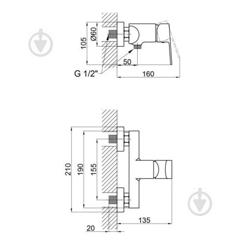 Смеситель для душа Qtap Letovice QTLET4021101C - фото 4