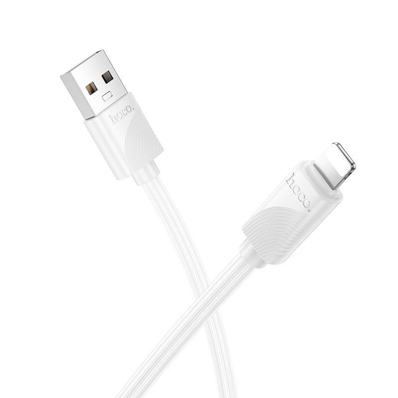 Кабель для заряджання та передачі даних HOCO X114 2.4A USB Type-A х Lightning 1 метр White Кабель для заряджання та передачі даних HOCO X114 2.4A USB Type-A х Lightning 1 метр White