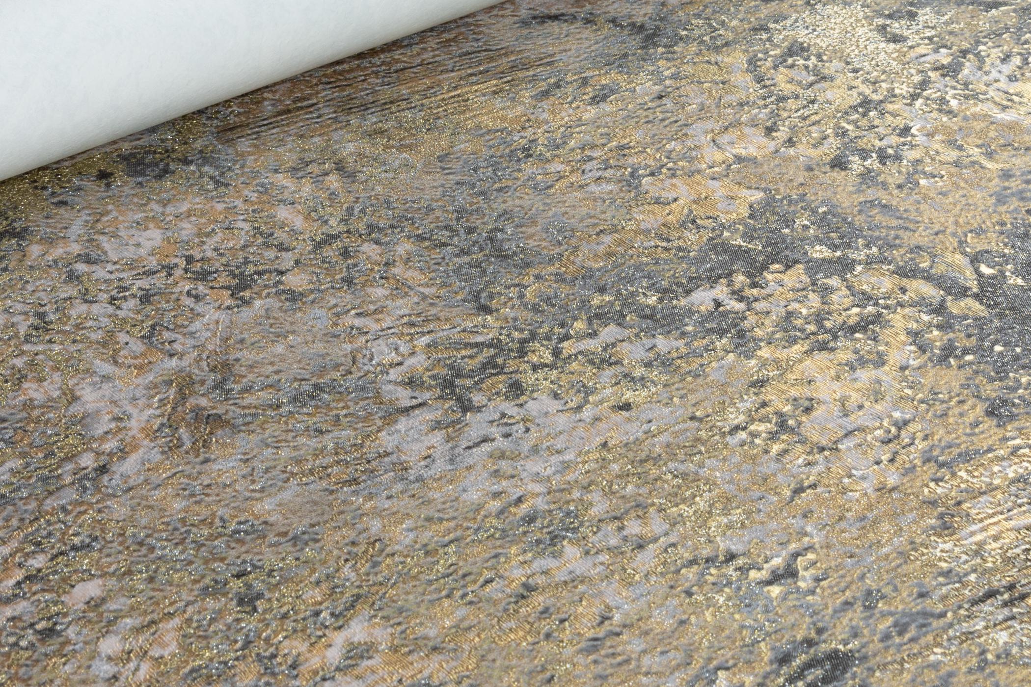 Обои флизелиновые LeGrand Platinum Тетра 1609-12 Декор винил горячего тиснения 1,06х10,05 м Коричневый