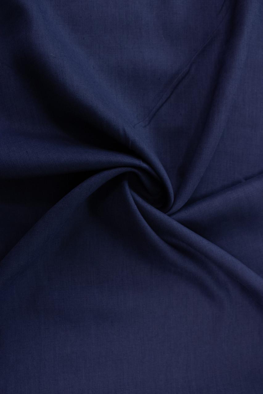 Ткань льняная костюмная 09с52 240 г/м2 цвет 1607 Eclipse 19-3810 TCX 100% лен Синий (OBR1542_1607)