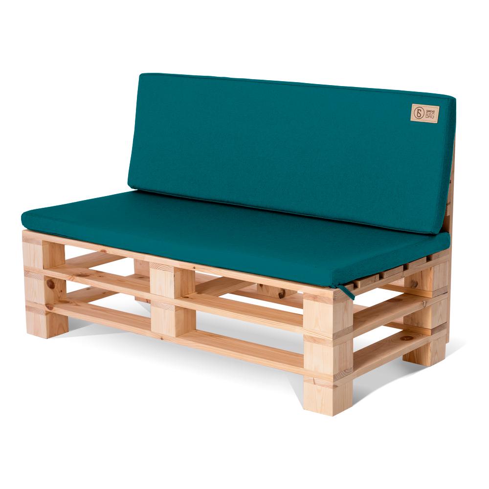 Комплект подушек для садовой мебели SanchoBAG Queens 120x40x10/120х60x10 см Denim (pdm-6013-sq210-60)