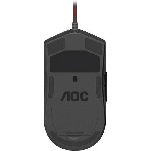 Мышка проводная AOC AGON AGM700 игровая 1600dpi 8кн RGB PMW3389 черная - фото 3