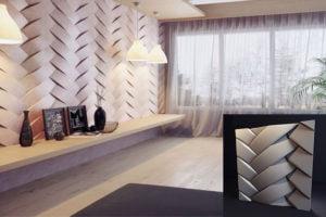 3D-панель гіпсова Перепліт 500x500x16 мм Білий (30169337) - фото 3