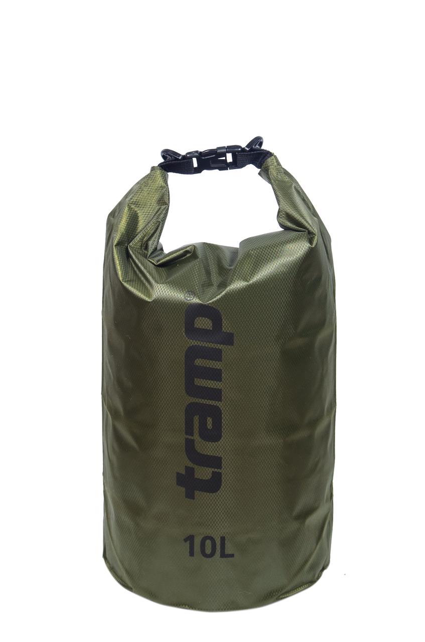 Гермомешок Tramp PVC Diamond Rip-Stop 10 л Оливковый (UTRA-111-olive) - фото 1