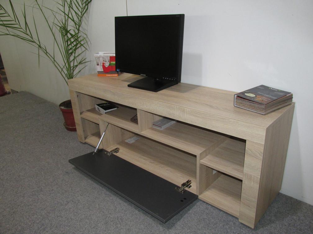 Тумба под ТВ М-Зон Джеко 140 с 4 полками Сонома/Нимфея альба (MZN-031035) - фото 4 Тумба под ТВ М-Зон Джеко 140 с 4 полками Сонома/Нимфея альба (MZN-031035) - фото 4