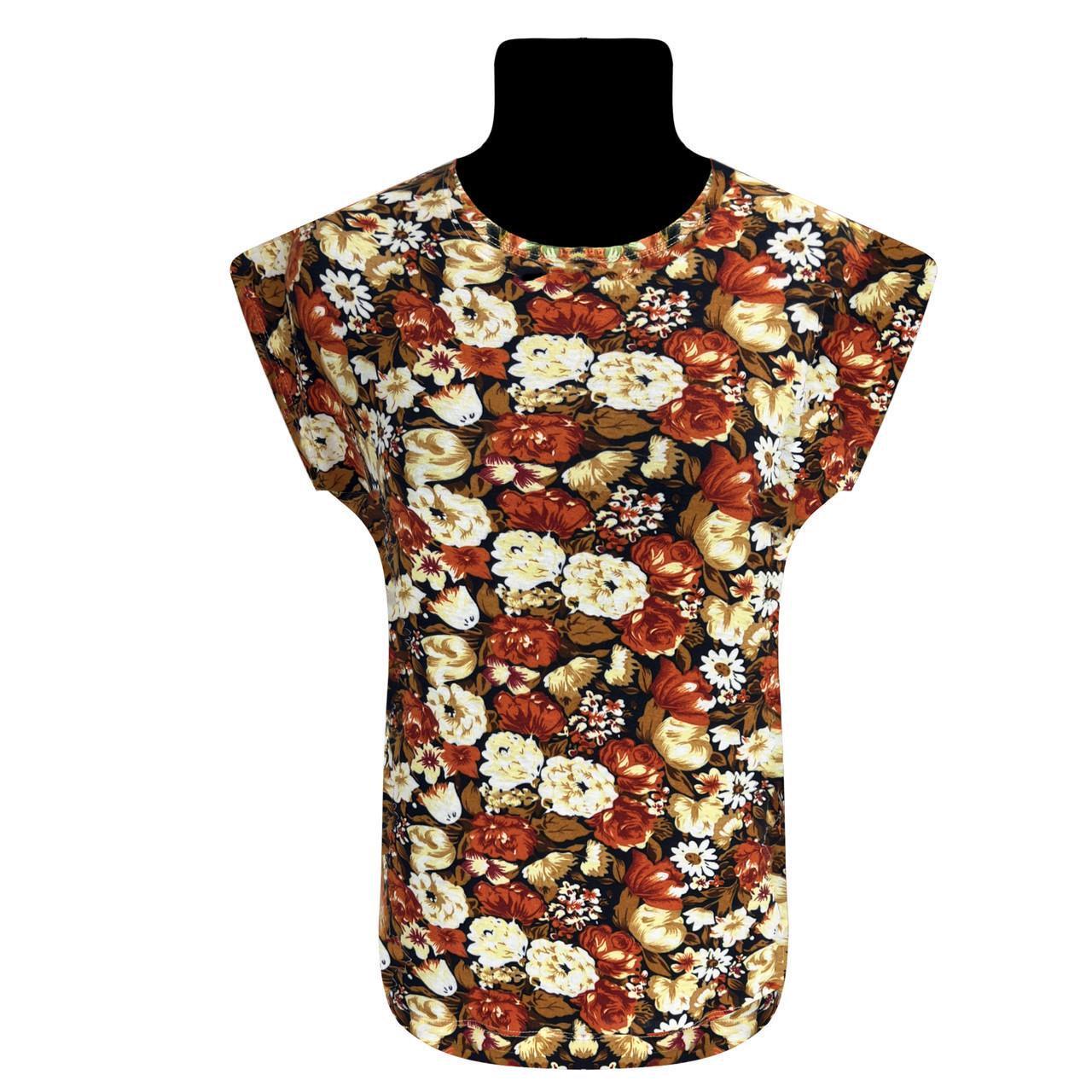 Блузка женская вискоза р.56 Коричневый (4507)