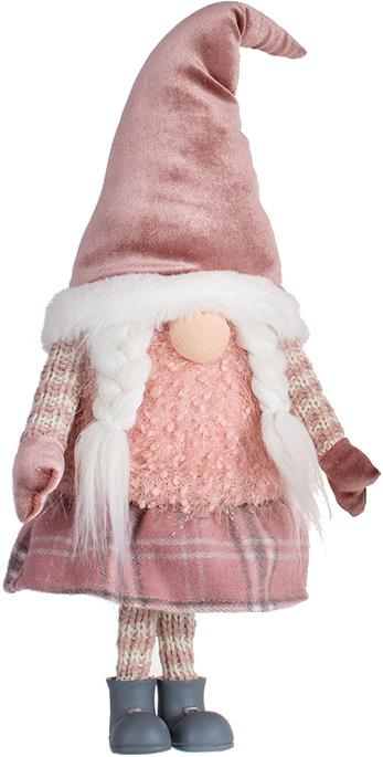 Мягкая игрушка Подруга Гном 19х13х53 см Розовый/Коричневый (BD-877-291-B)